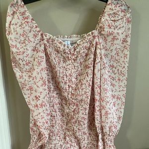 Princess Polly pink floral dress size 2